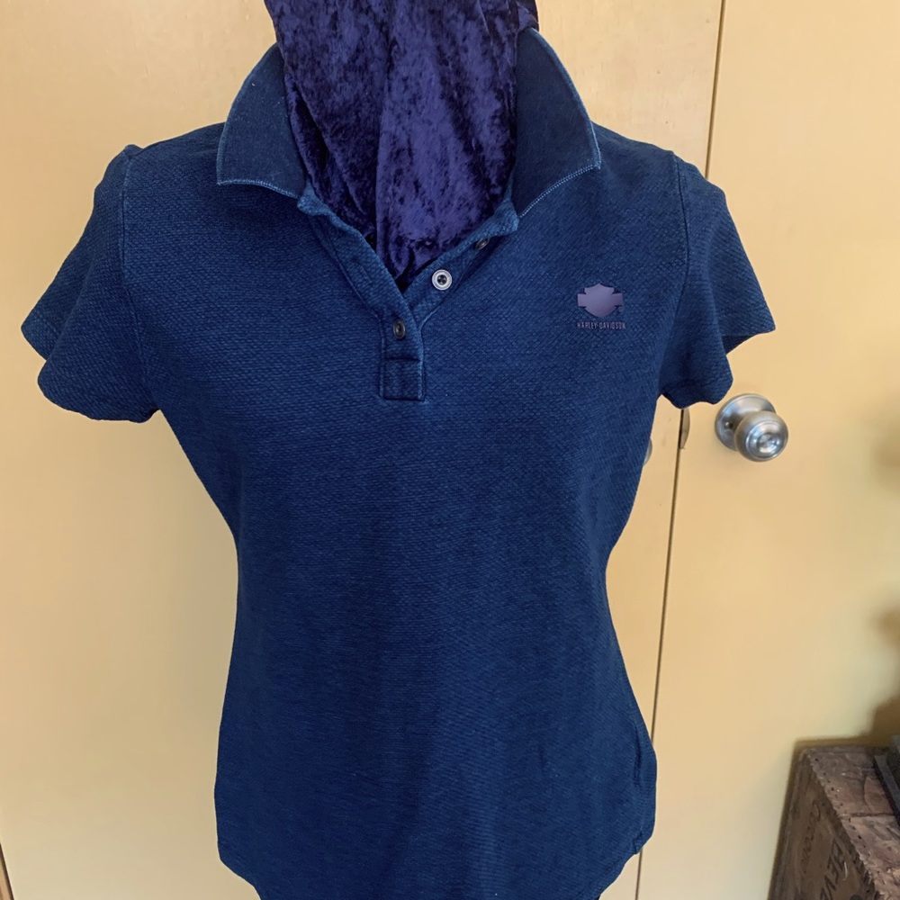 Harley Davidson polo shirt; ladies M